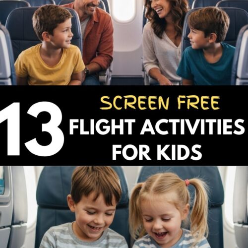 13 Screen-free flying activities to keep your kids entertained